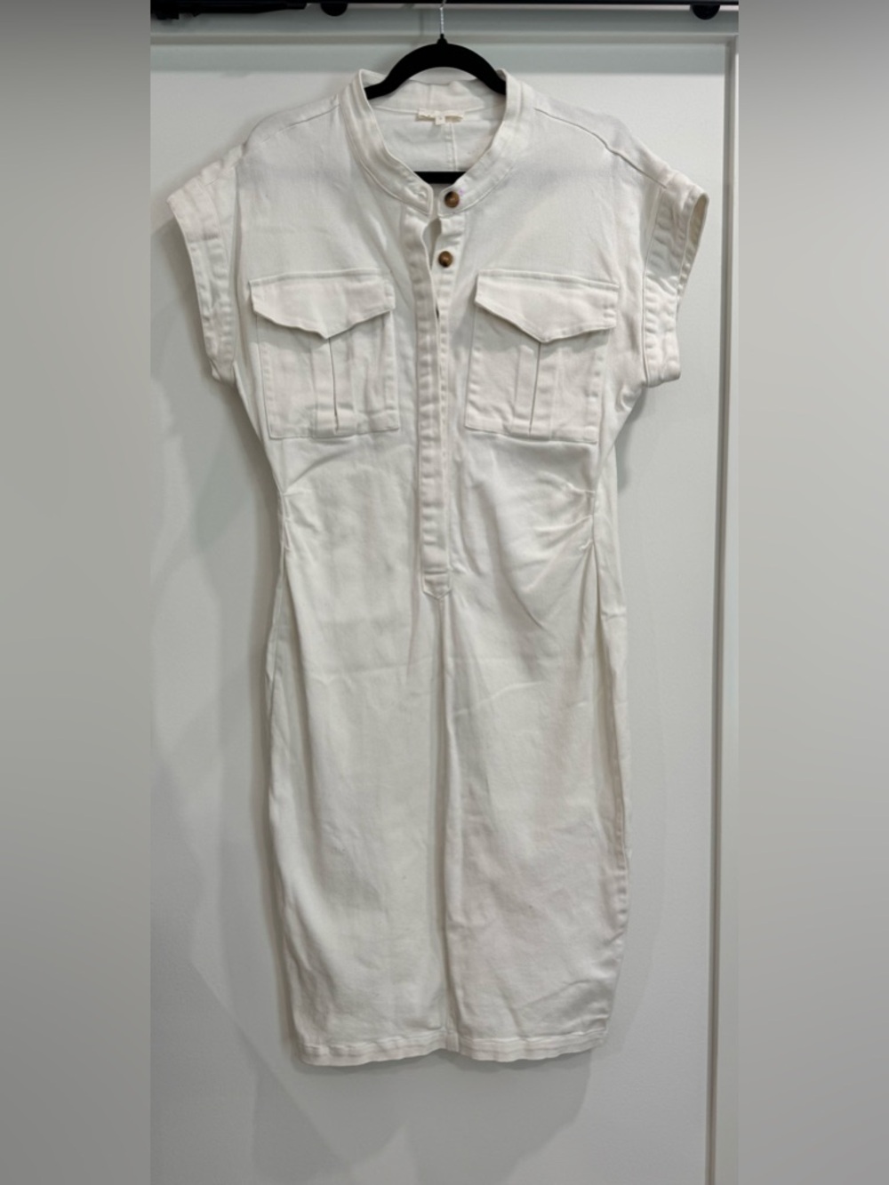 Bohme Caitlin Denim Dress in Ivory